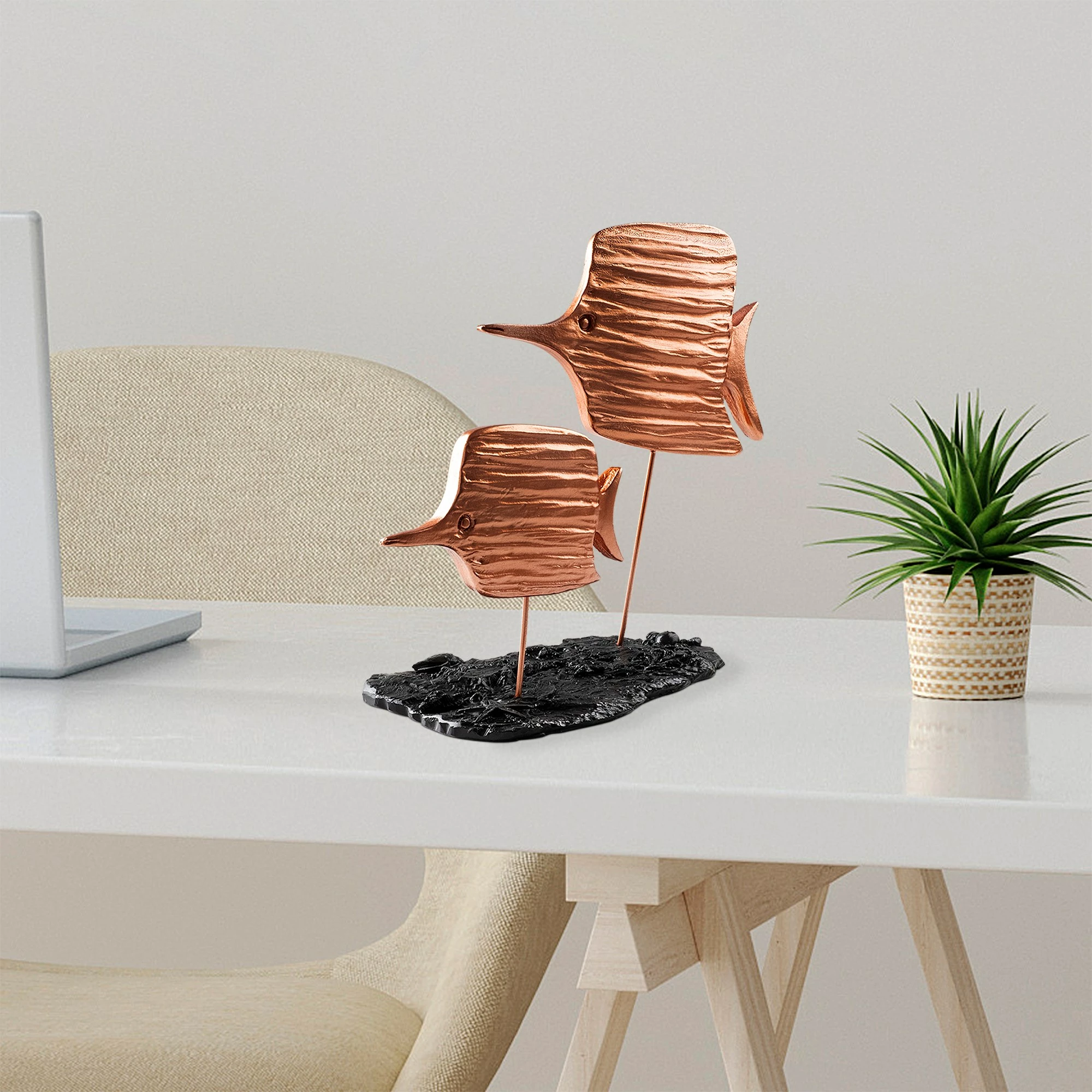 Objekt dekorativ Aberto Design, Copperband 2, ngjyrë bronzi