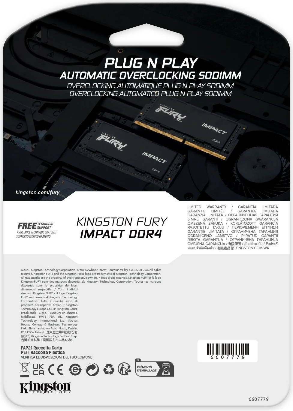 RAM Memorje Kingston FURY Impact 32GB DDR4 3200MHz SODIMM e zezë