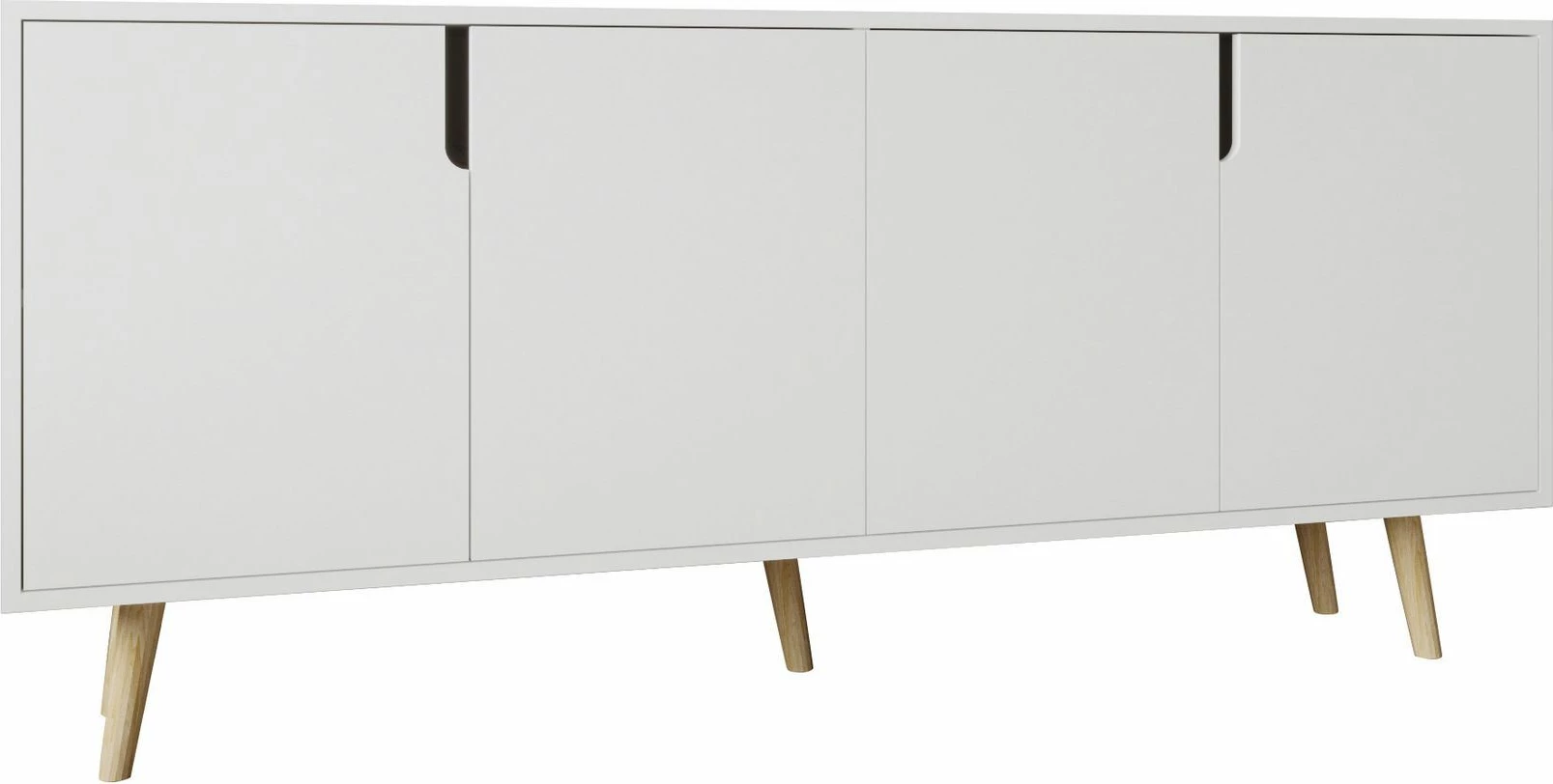 Konsolë moderne Skye Decor Latina, e bardhë, 180 cm