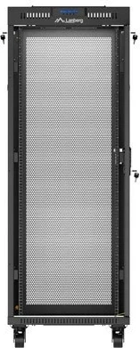 Kabinet rack LANBERG 19" 32U 600x800mm, qëndror (standing), derë e perforuar, i zi