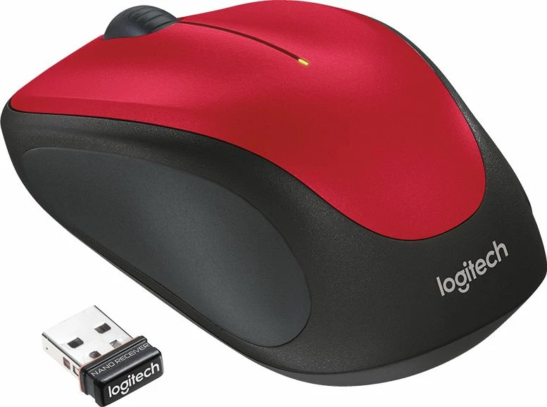 Maus Logitech M235 (910-002496/910-002497) 1000 DPI pa kabllo USB, zi/kuqe