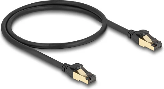 Kabllo rrjeti DeLOCK RJ45 Cat7 S/FTP 0.5 m, e zezë