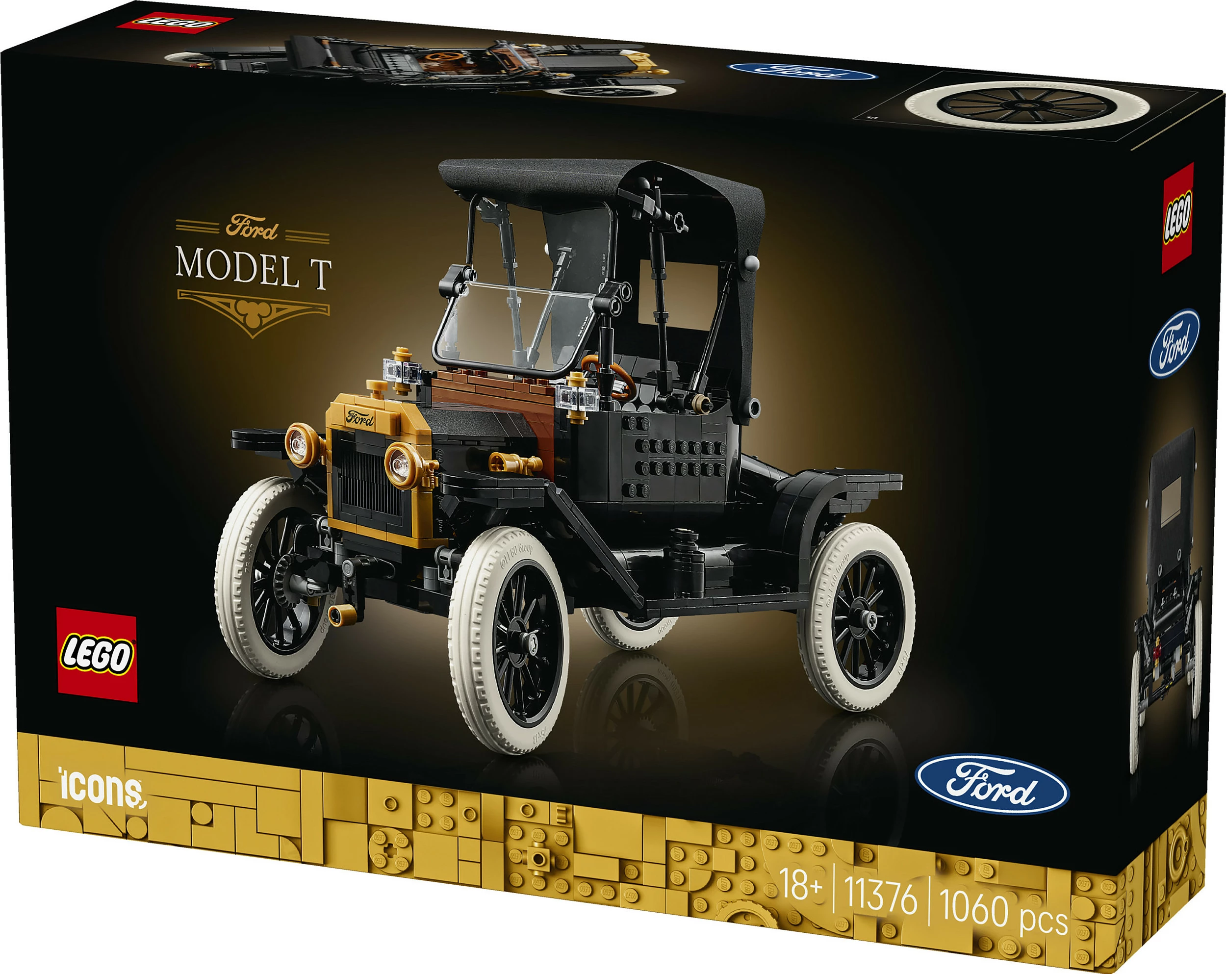 Set ndërtimi LEGO Icons Ford Model T 11376, 1060 copë, multicolor