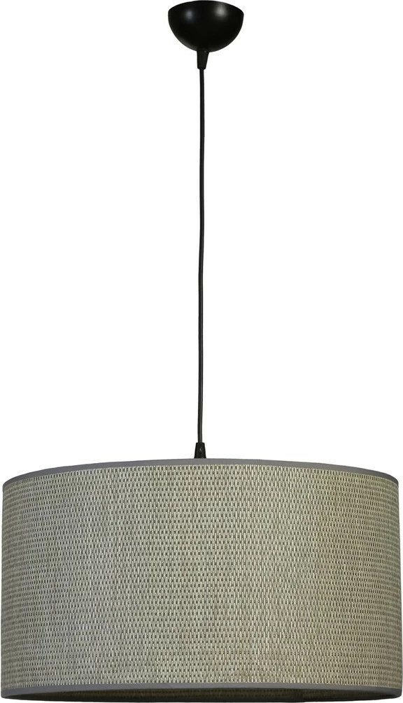 Llambë tavani Opviq, metal dhe bambu, gri/zi, 45x70cm