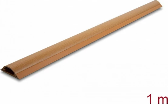 Kanal kabllosh DeLOCK 50 x 13 mm, 1 m, vetëngjitës, pamje druri, kafe