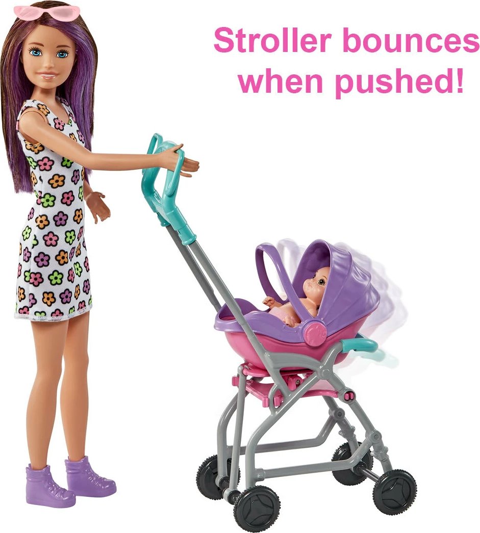 Barbie Brunette Skipper Babysitters Inc Dolls and Playset