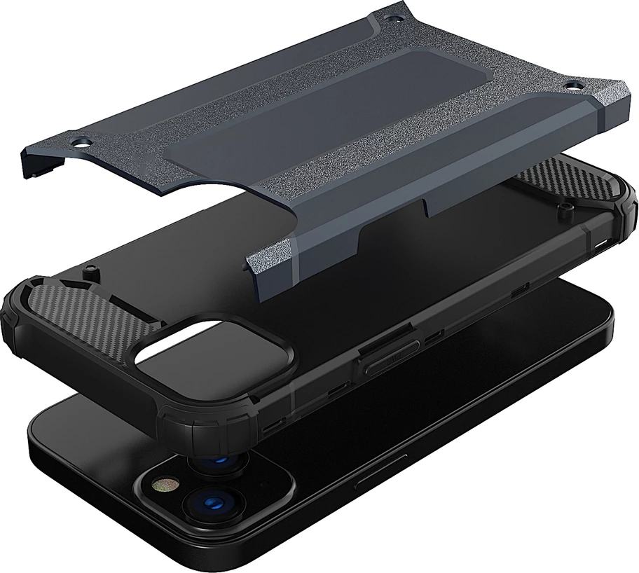 Mbështjellës Hurtel Hybrid Armor për iPhone 14 Plus, Kaltër