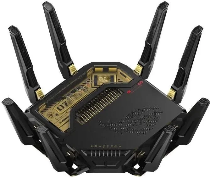 Router Asus GT-BE98 Edition 20, Wi-Fi 7, 4 bërthama, 2048MB RAM, 256MB Flash, i zi