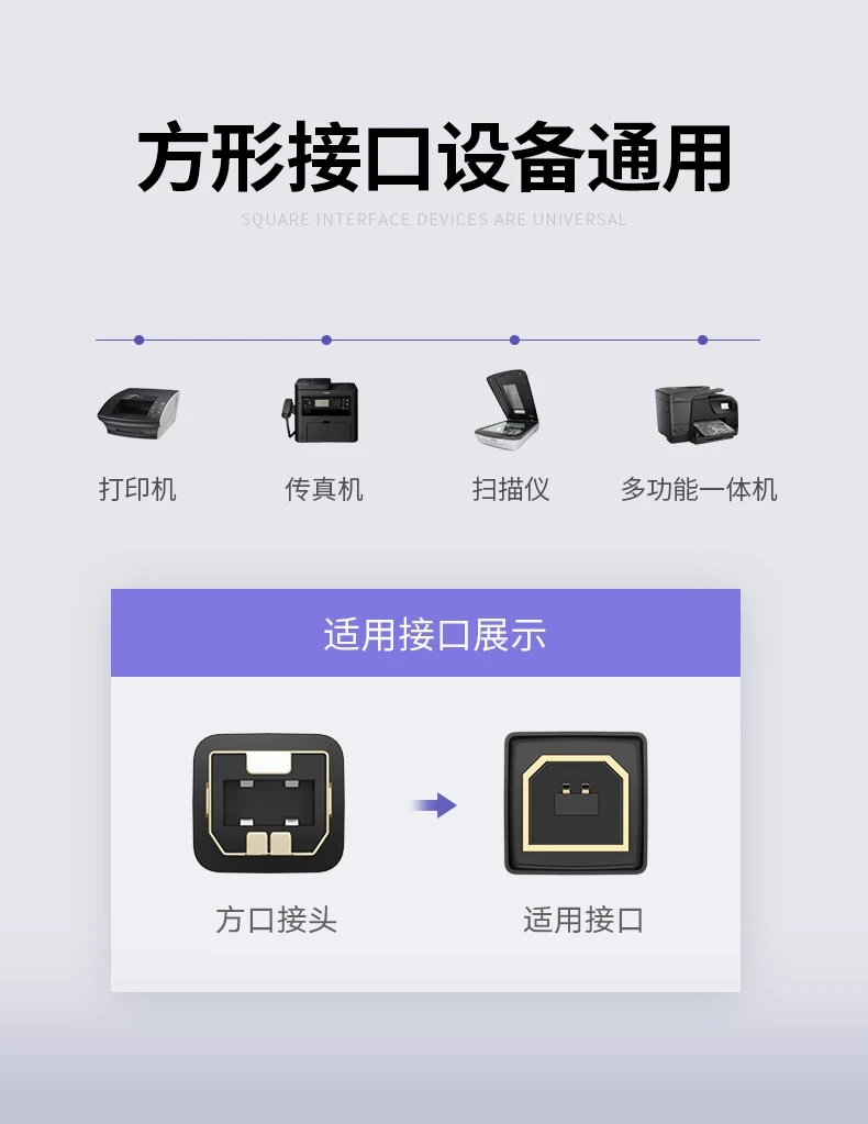 Kabllo printeri Ugreen USB-B në USB-A, 1m, e zezë