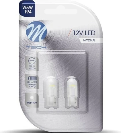 Lampa Led 12v W5w Bardhe