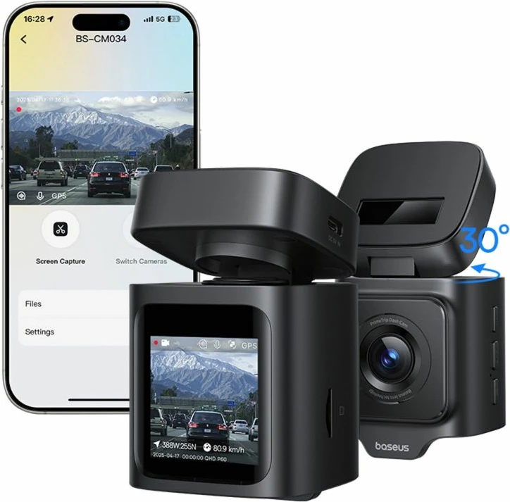 Kamerë veture Baseus PrimeTrip VD1 Pro 4K, e zezë