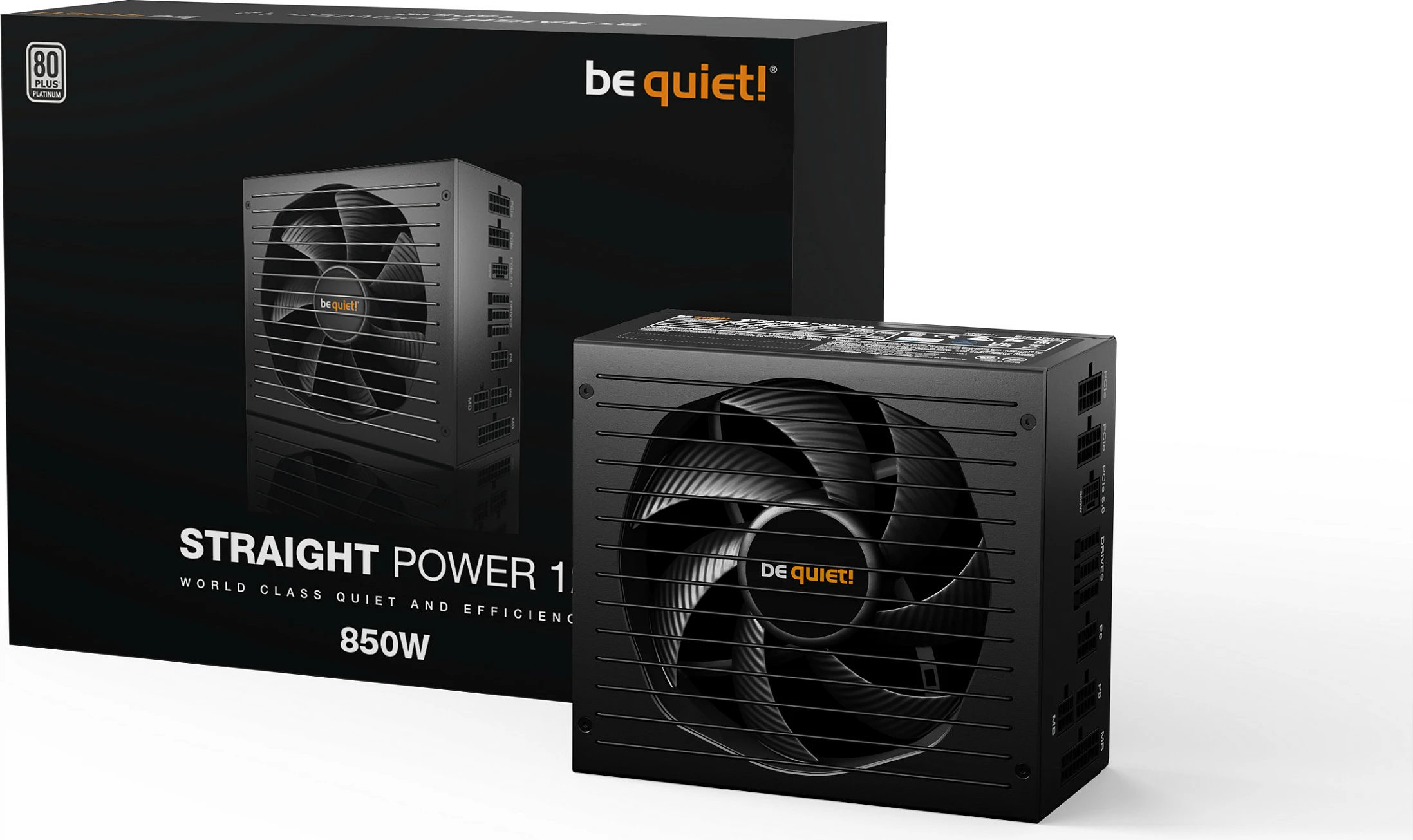PSU Be Quiet! BN337, 850 W, 80 PLUS Platinum, Modular
