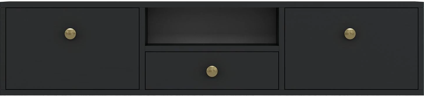 Komodë TV Skye Decor, 1301-DROP-1, antracit, ari