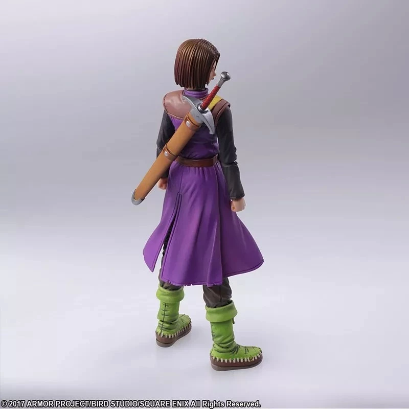 Figurinë aksioni Square Enix Bring Arts Dragon Quest XI Luminary, 14.2 cm, Limited Metal Slime, argjendtë metalike, set me aksesorë