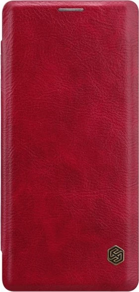 Mbështjellës NILLKIN Qin për Samsung Galaxy Note 20 N980, lëkurë origjinale, flip cover, i kuq