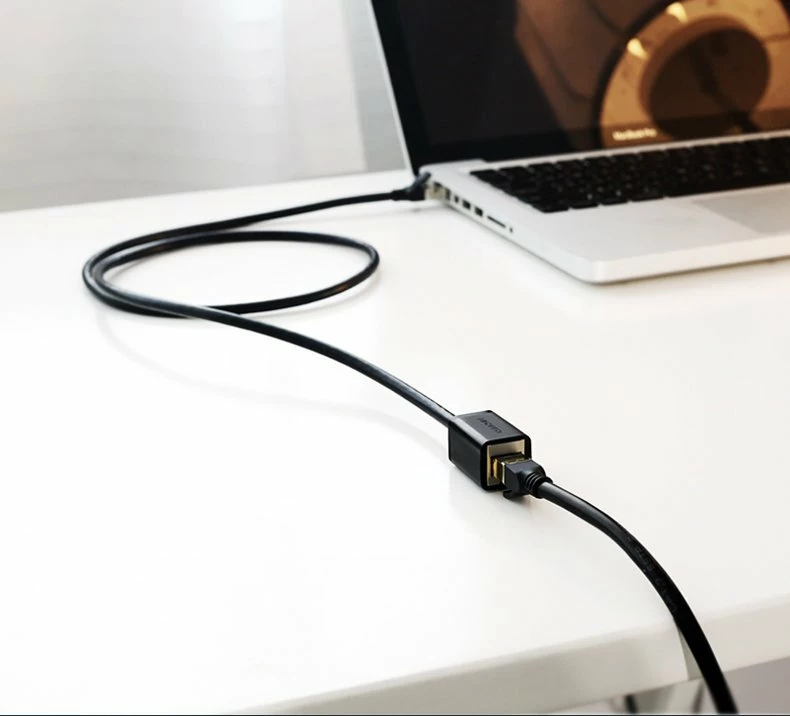 Kabllo rrjeti Ugreen NW112 11282, RJ45 (femër) - RJ45 (mashkull), Cat. 6, 3m, e zezë