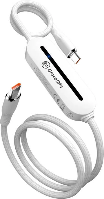 Kabllo hotspot Wi-Fi portabël GlocalMe Unicord, 4G/LTE, CloudSIM, 1m, e bardhë