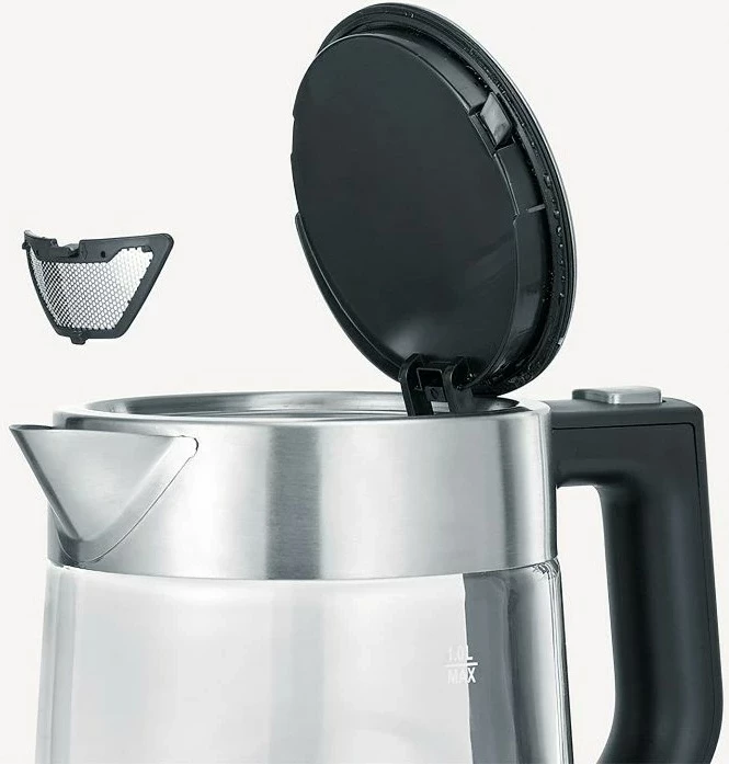 Ibrik elektrik Severin WK 3468, 1L, 2200W, Inox, Transparent