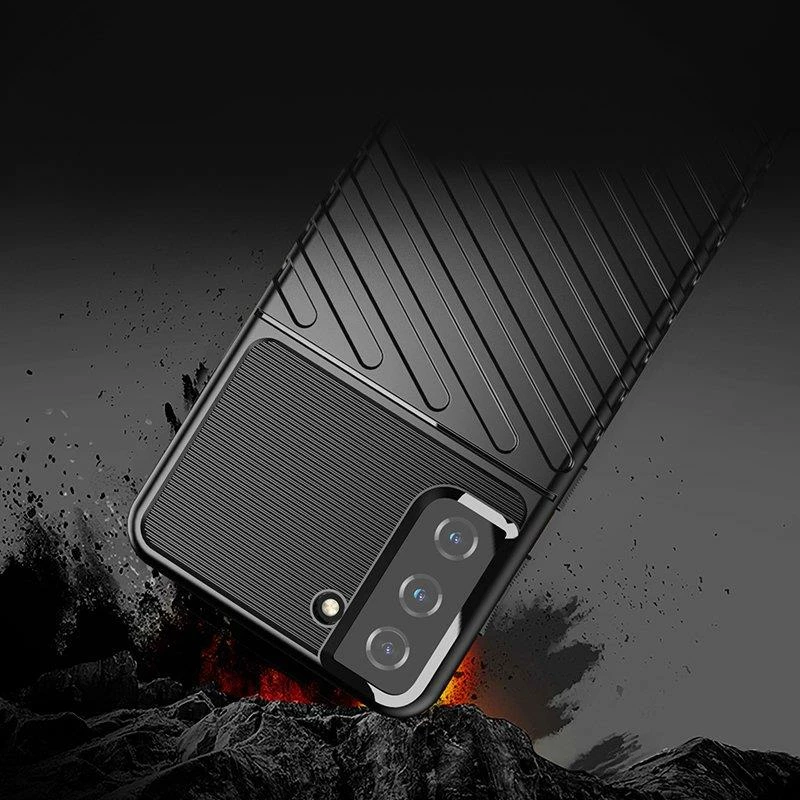 Mbështjellës Hurtel Thunder Case për Samsung Galaxy S22+, i zi