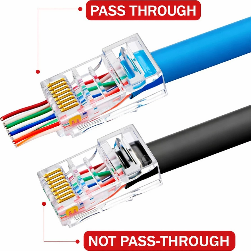 Konektor RJ45 EQUIP Cat6 UTP 100 copë, transparent