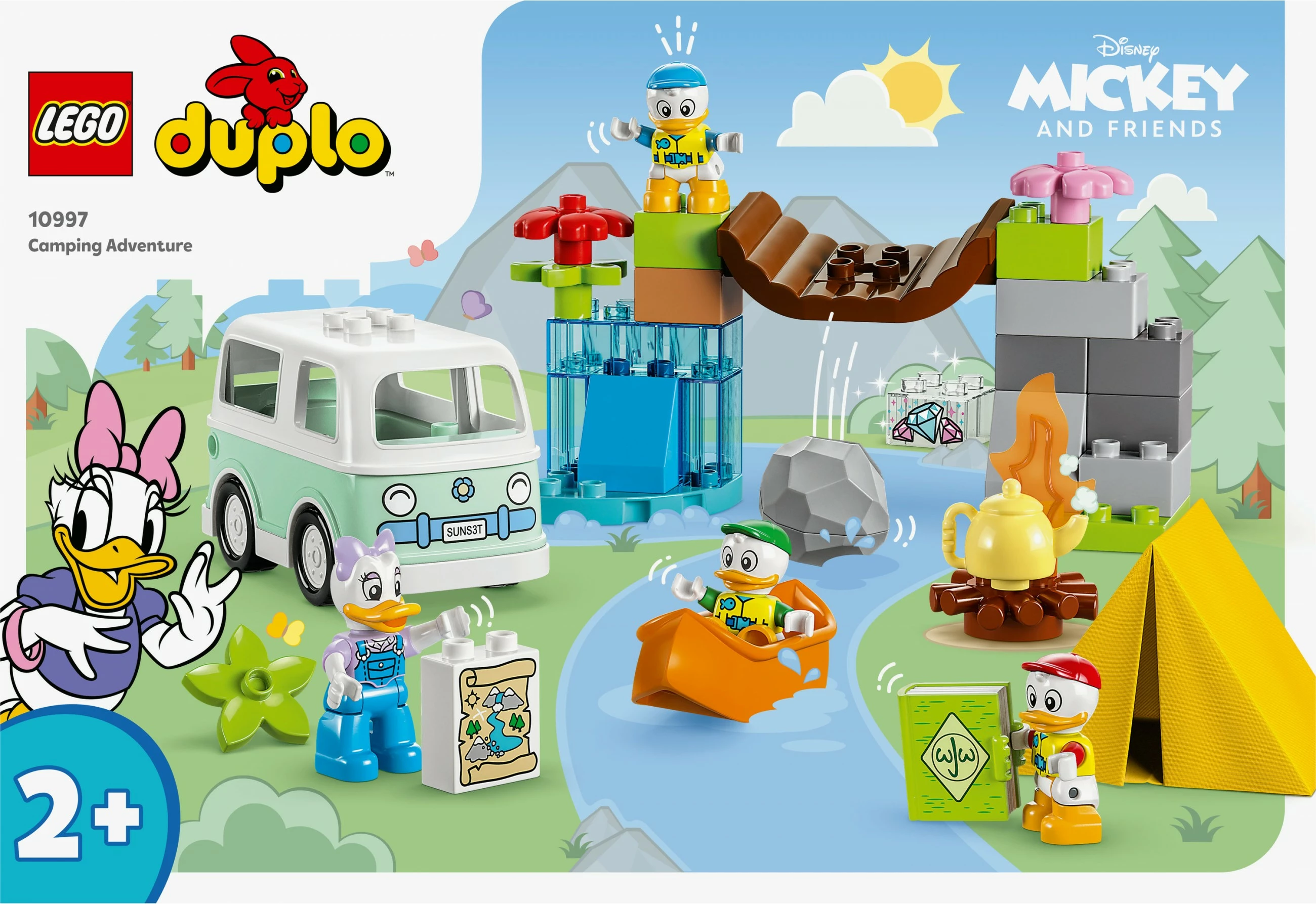 Set ndërtimi LEGO DUPLO Disney Camping Adventure, 37 pjesë, shumëngjyrësh