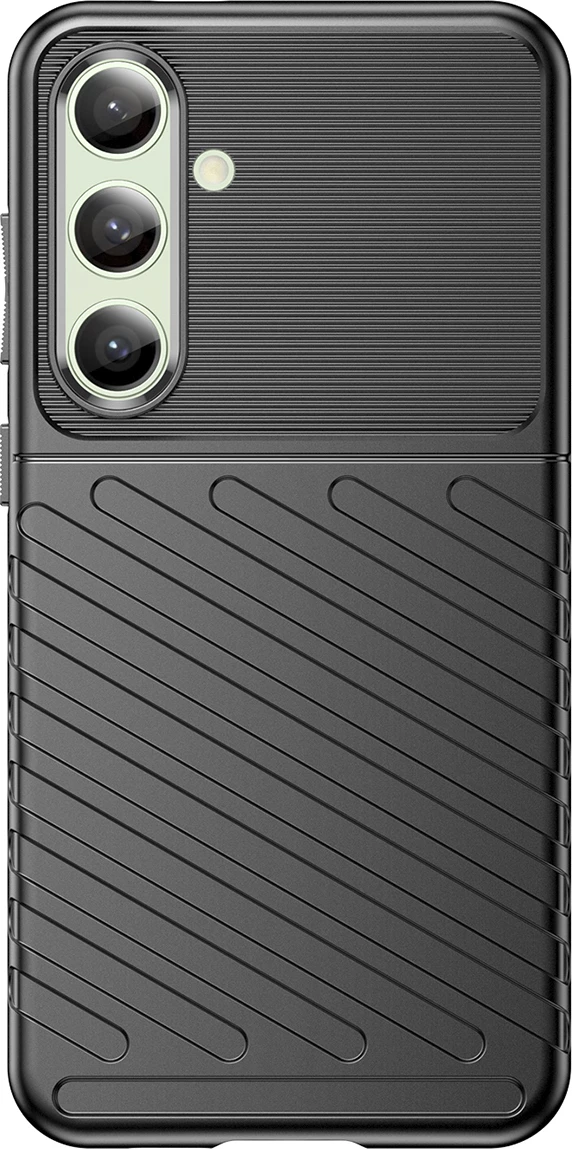 Mbështjellës Hurtel Thunder Case për Samsung Galaxy S24 FE, TPU, Zi