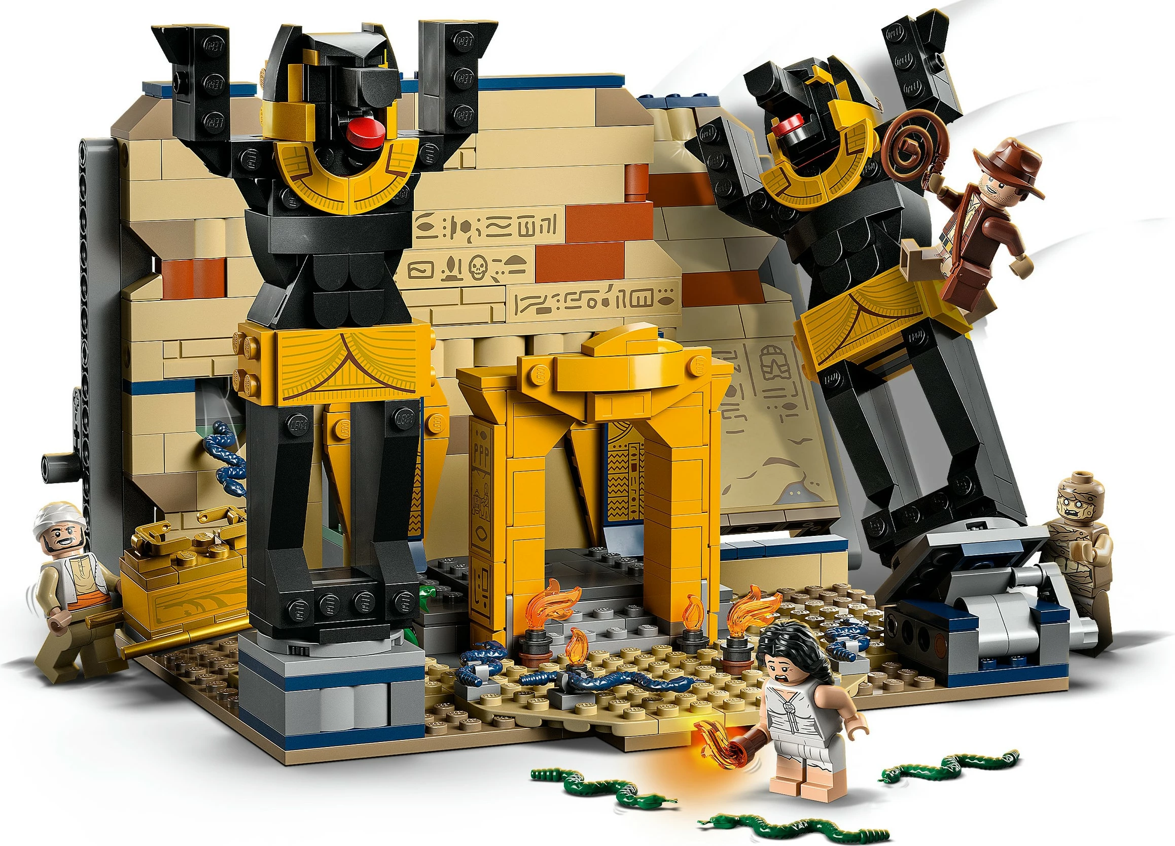 Set ndërtimi LEGO Indiana Jones 77013, Escape from the Lost Tomb, shumëngjyrësh