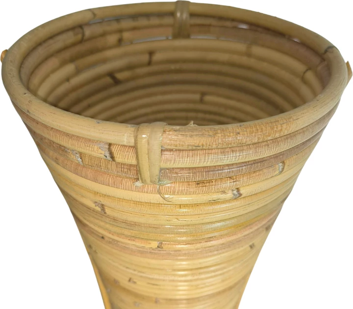 Vazo Virnia, ratan PE, ngjyrë natyrale, 40x100cm