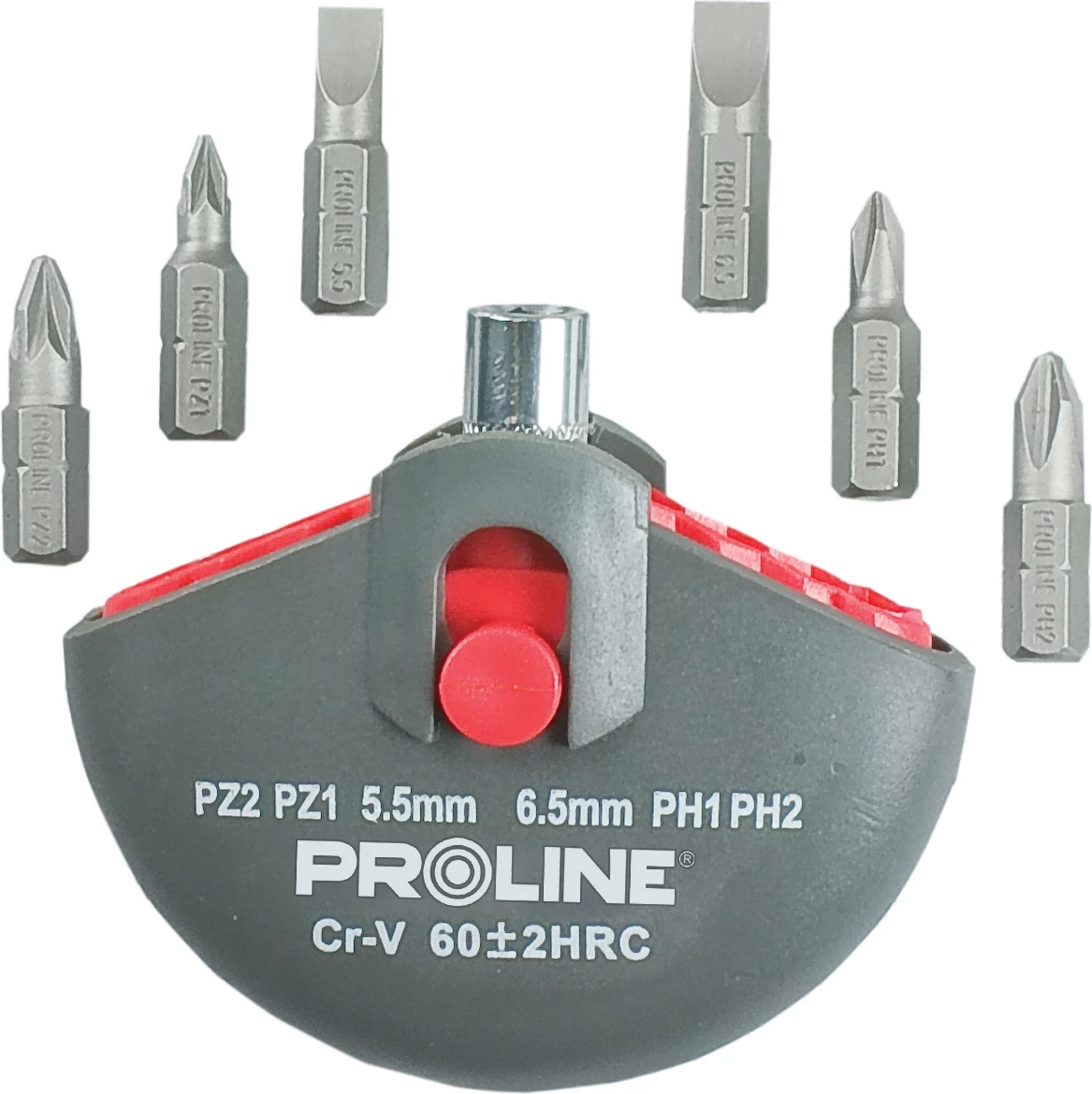 Set bitash kaçavidë Proline 10697, 7 copë, me mbajtës magnetik