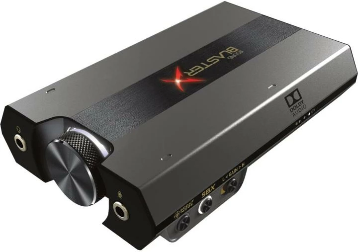 Kartë zëri, Creative Sound BlasterX G6 (70SB177000000), 7.1, 32-bit, USB, e jashtme, e zezë