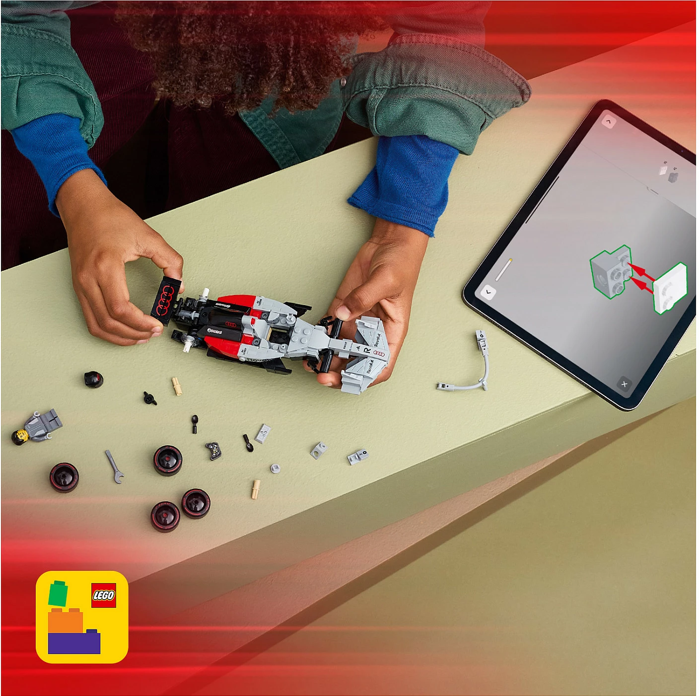 Set ndërtimi LEGO Speed Champions 77259 Audi Revolut F1 Team R26, 216 pjesë, multikolor