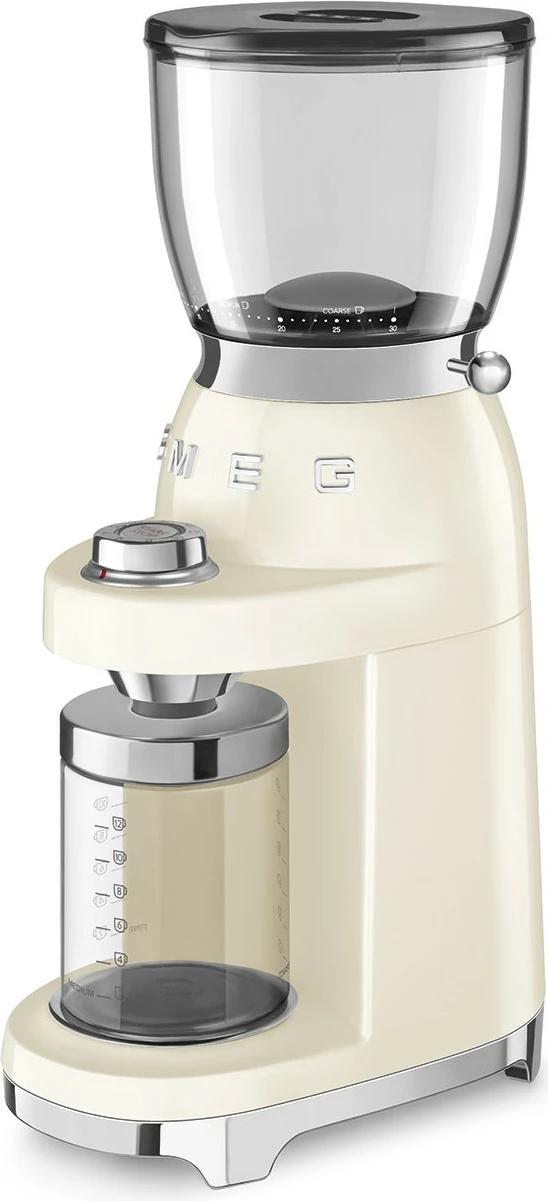 Mulli kafe SMEG CGF11CREU, 150W, çelik inox, krem