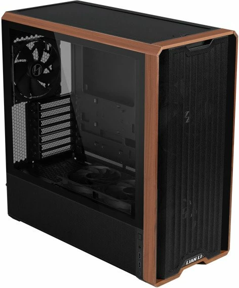 Kasë Lian Li LANCOOL 217 (LAN217X) Midi Tower ATX/e-ATX, e zezë me detaje druri