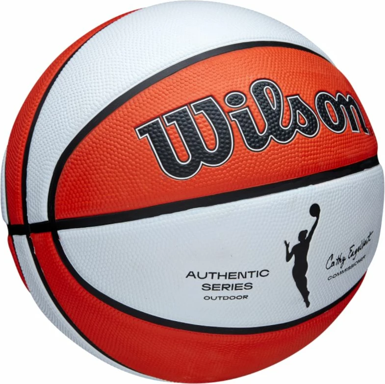 Top Basketbolli Wilson WNBA Seria Autentike për Jashtë, Ngjyrë Portokalli e Bardhë [Madhësia: 5]