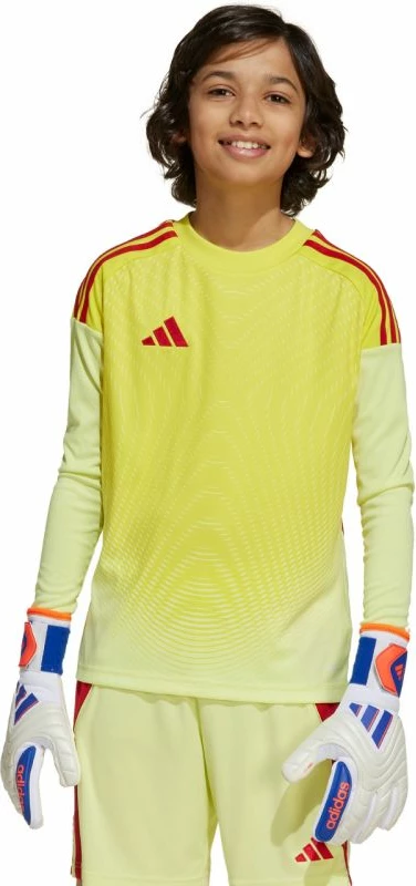 Fanellë portieri për fëmijë adidas, e verdhë dhe e kuqe
