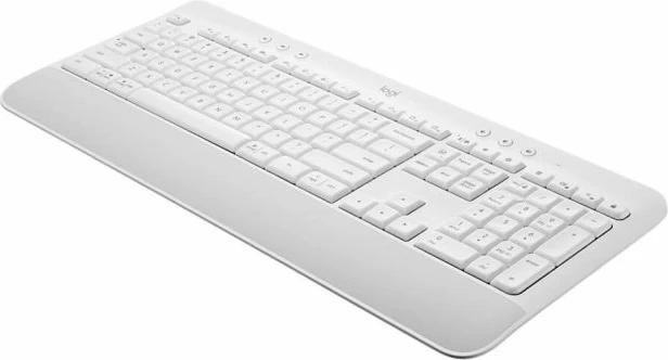 Tastierë wireless Logitech Signature K650 920-010977, Logi Bolt/Bluetooth, me mbështetëse dore, layout SLO, bardhë