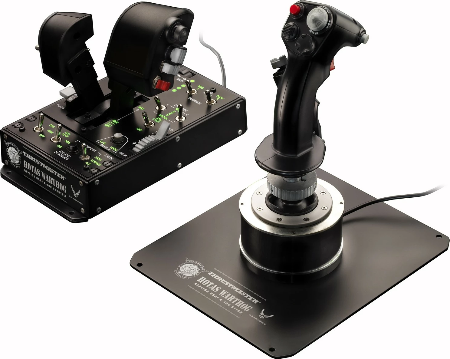 Joystick Thrustmaster Hotas Warthog për gaming, i zi
