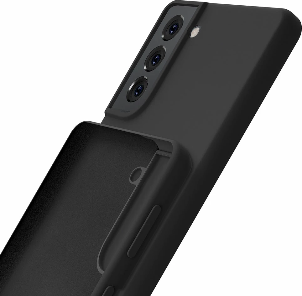 Mbështjellës silikon për celular Samsung Galaxy S22, 3mk Protection, i zi