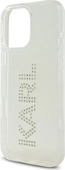 Mbështjellës Karl Lagerfeld KLHCP16XHKLSTDCT për iPhone 16 Pro Max 6.9", transparent