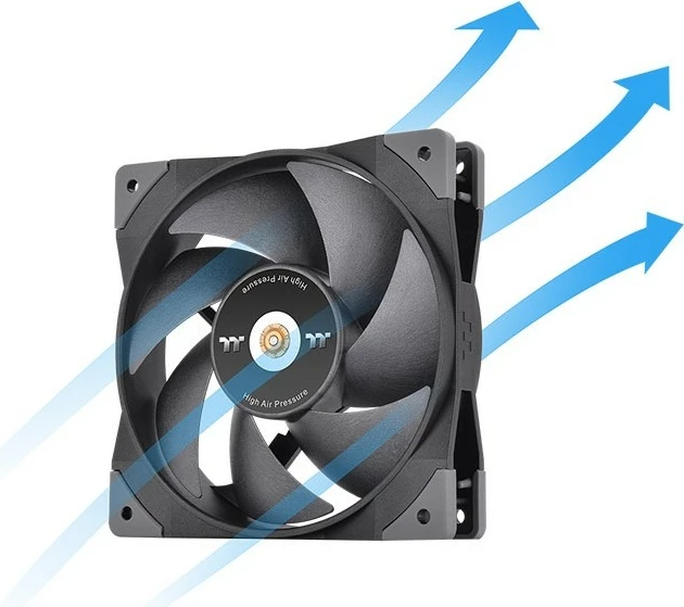 Ventilator kasë Thermaltake GT12 TT Premium Edition 120mm, 3 copë, e zezë