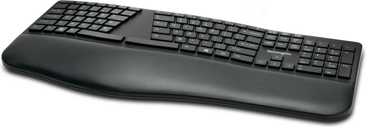 Tastierë wireless Kensington ProFit Ergo, full-size, QWERTY, Bluetooth + RF, e zezë