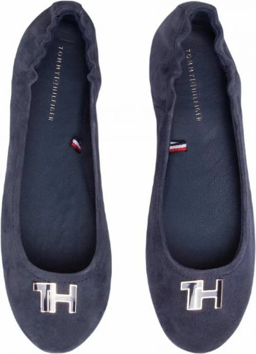 Këpucë ballerina për femra Tommy Hilfiger, blu marine