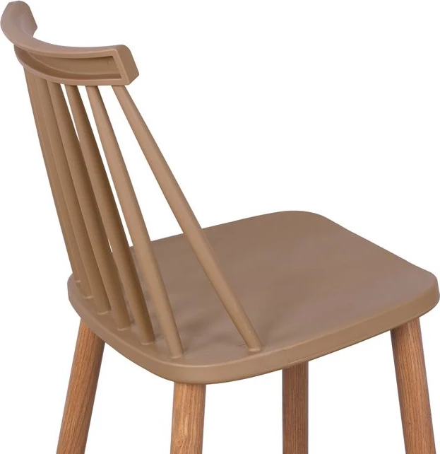 Karrige për bar Vanessa, ngjyrë kapuçino, 43x49x107 cm, set prej 2 copë