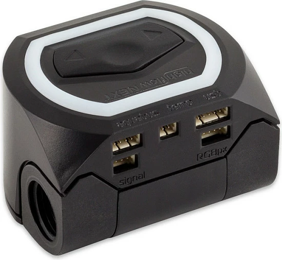 Sensor rrjedhjeje Aquacomputer high flow NEXT, OLED, 2x G1/4, RGBpx, i zi