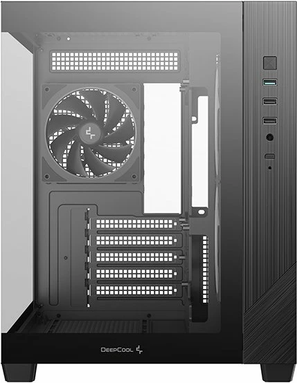 Kasë Deepcool CG330 3F Micro-ATX/ITX, 3x ARGB fan, xham i kalitur, Black