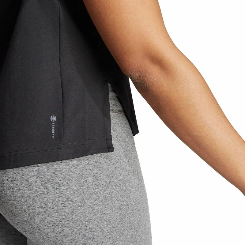 Maicë stërvitore për femra adidas, e zezë