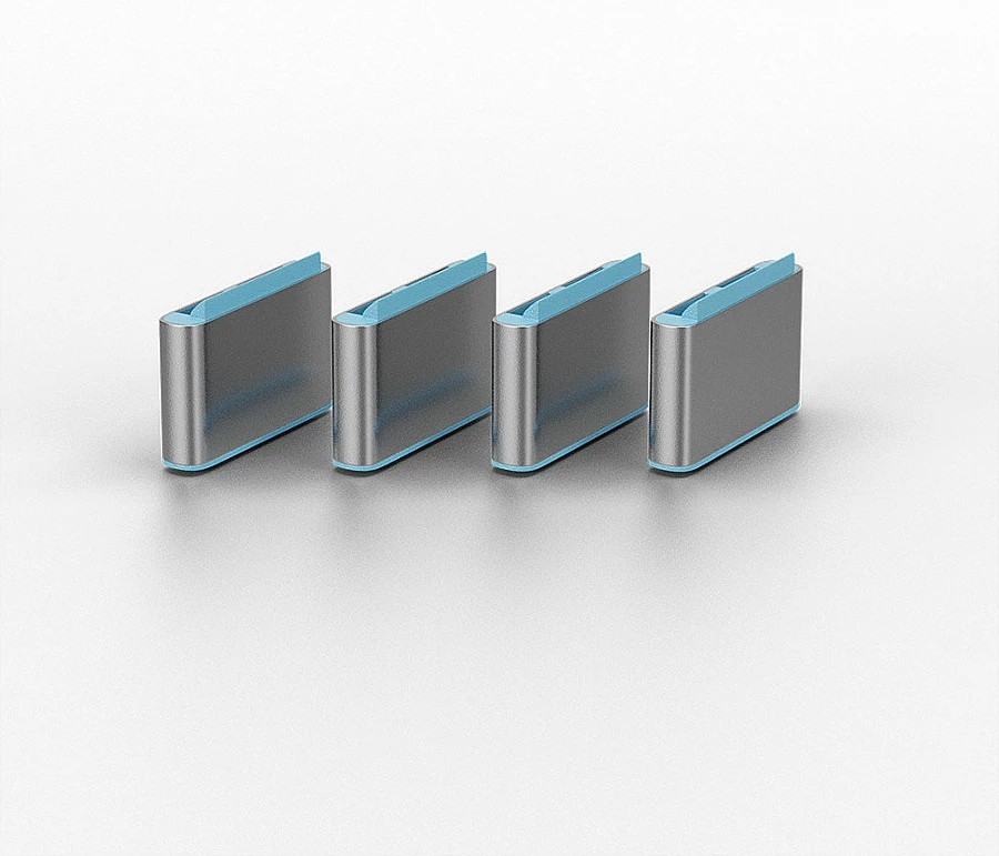 Bllokues porte USB-C LINDY, 10 copë, blu