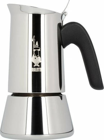 Aparat moka për kafe Bialetti Venus 7254, 4 filxhana (170 ml), për pllakë induksioni, çelik inox, argjendtë