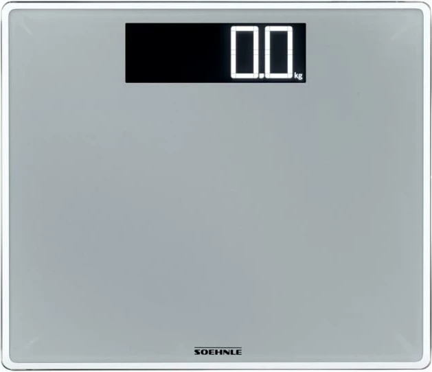 Peshore personale Soehnle Style Sense Comfort 600 (63864) 200 kg, ndarje 100 g, ekran LCD i ndriçuar, xham sigurie, gri