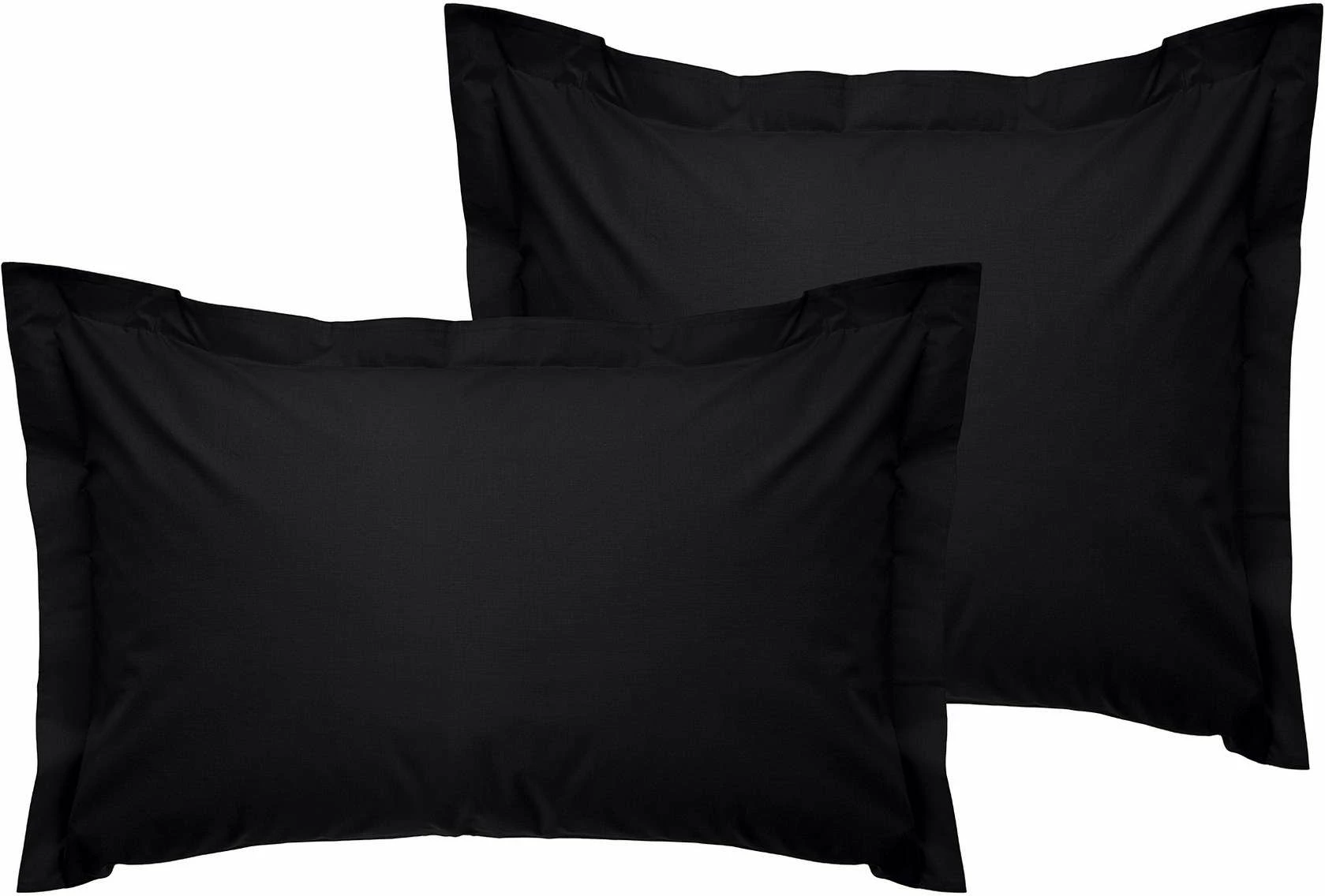 Set jastëkësh Oxford satin, 2 copë, ngjyrë e zezë, L'essentiel